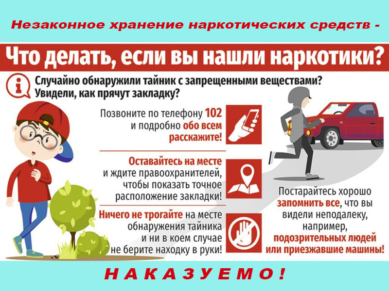 Что делать, если вы нашли наркотики?.