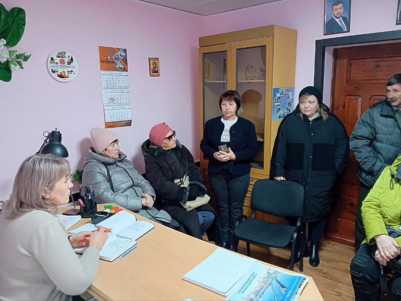 Встреча с жителями села Саханка.