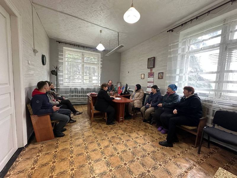 Встреча с жителями села Казацкое..