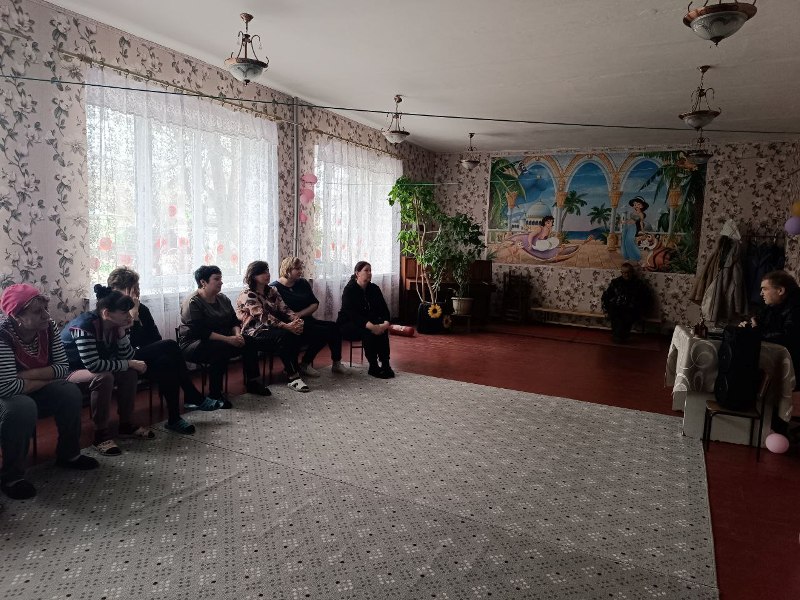 Встреча с с работниками детского сада и жителями поселка городского типа Седово..