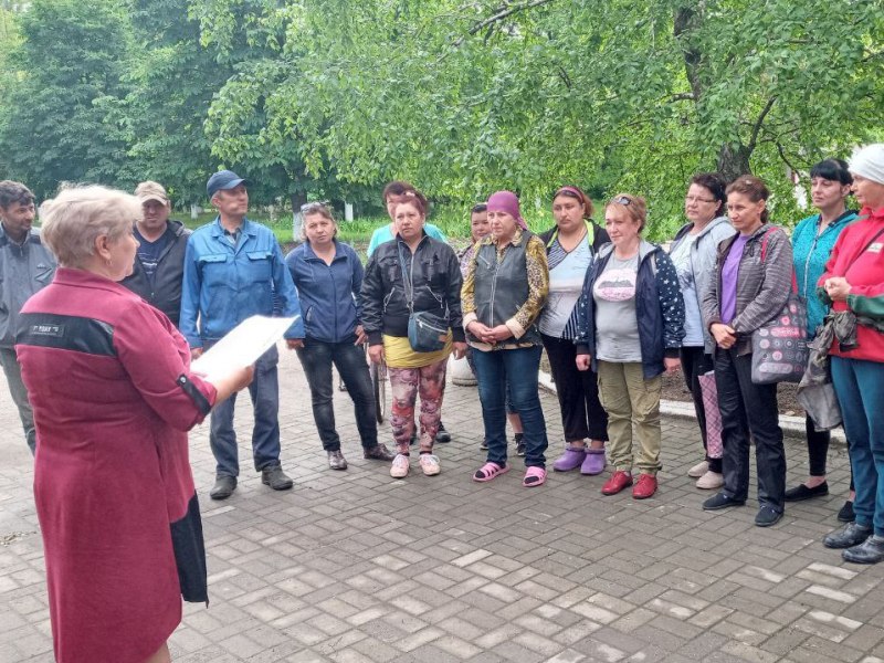 Встреча с жителями села Красноармейское..