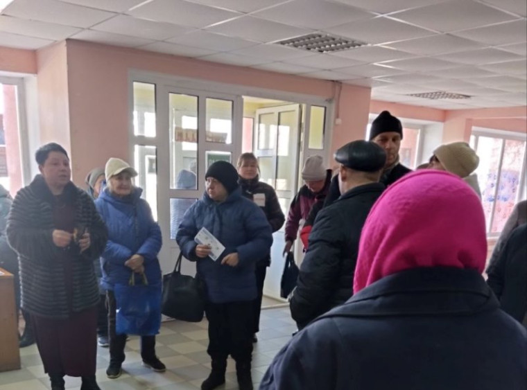 Встреча с жителями села Лебединское. Встреча с жителями села Лебединское.