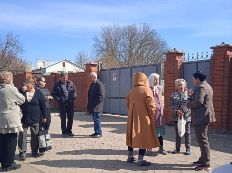 Встреча с жителями села Сопино. Встреча с жителями села Сопино.