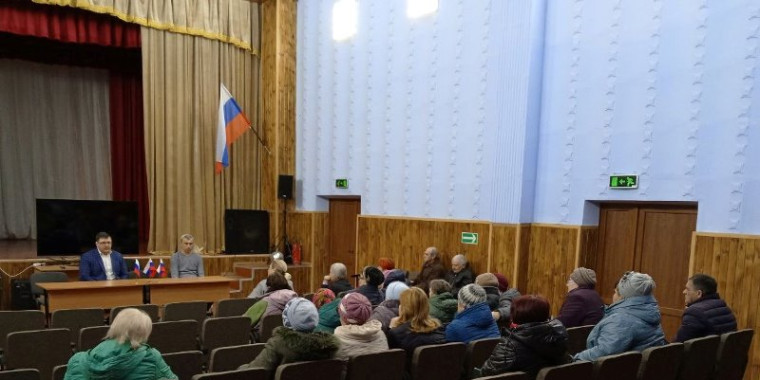 Встреча с жителями села Павлополь. Встреча с жителями села Павлополь.